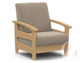 Кресло для отдыха Омега (бук лак/CATANIA LATTE) в Козульке - kozulka.katalogmebeli.com | фото