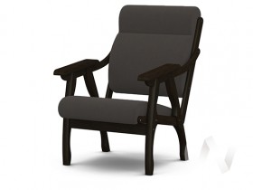 Кресло Вега-10 (венге лак/ULTRA GRAFIT) в Козульке - kozulka.katalogmebeli.com | фото