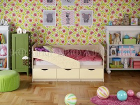 Кровать Бабочки 2,0м (Ваниль матовый) в Козульке - kozulka.katalogmebeli.com | фото