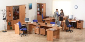 Мебель для персонала Альфа 61 Ольха в Козульке - kozulka.katalogmebeli.com | фото