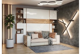 Шкаф-кровать с диваном Дина в Козульке - kozulka.katalogmebeli.com | фото